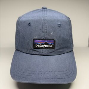 Patagonia Utility Blue P-6 Label Trad‎ Cap Hat Hiking Fishing Golf Preppy Dad